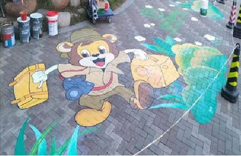  西乡夏季画地面彩绘会遇到的问题