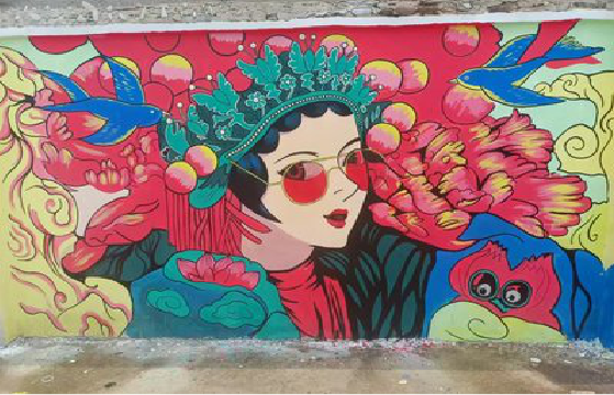  西乡墙体彩绘-网红墙