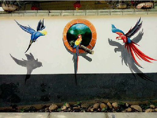  西乡视觉错位-3D墙绘设计