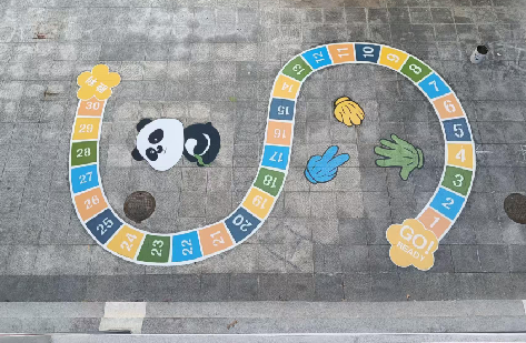  西乡地面游戏彩绘