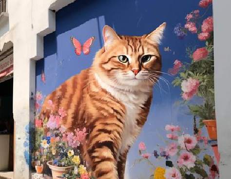  西乡自己绘制有个性的手绘墙