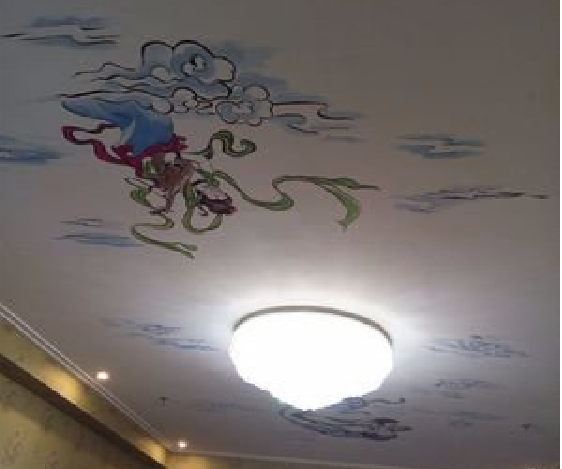  西乡如何快速绘制天花板上的手绘墙？