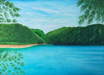  西乡在墙绘中，如何绘画绿水青山？